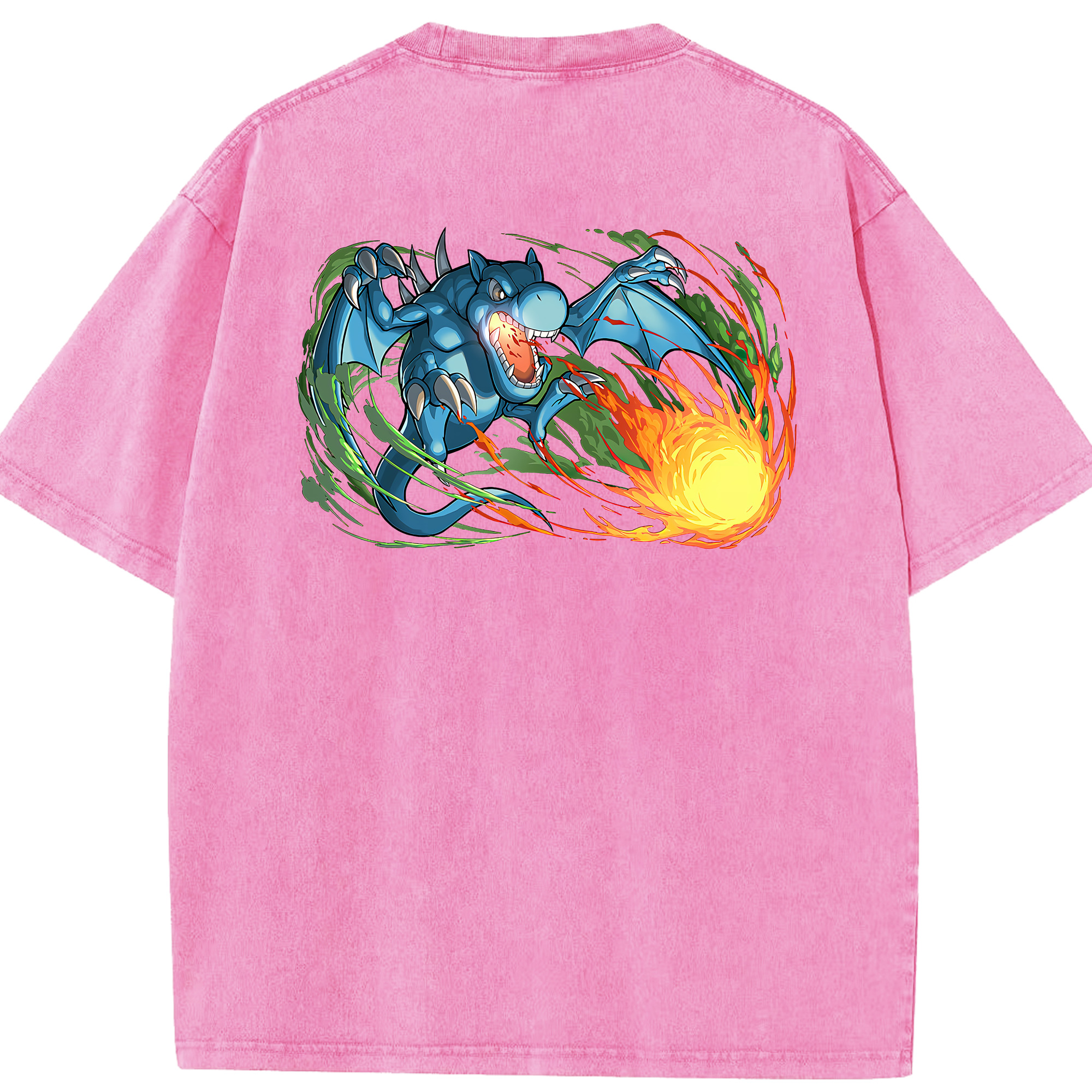 （画像用） 遊☆戯☆王 Yu-Gi-Oh! 綿100% ヴィンテージ風 半袖Tシャツ（背面プリント）
